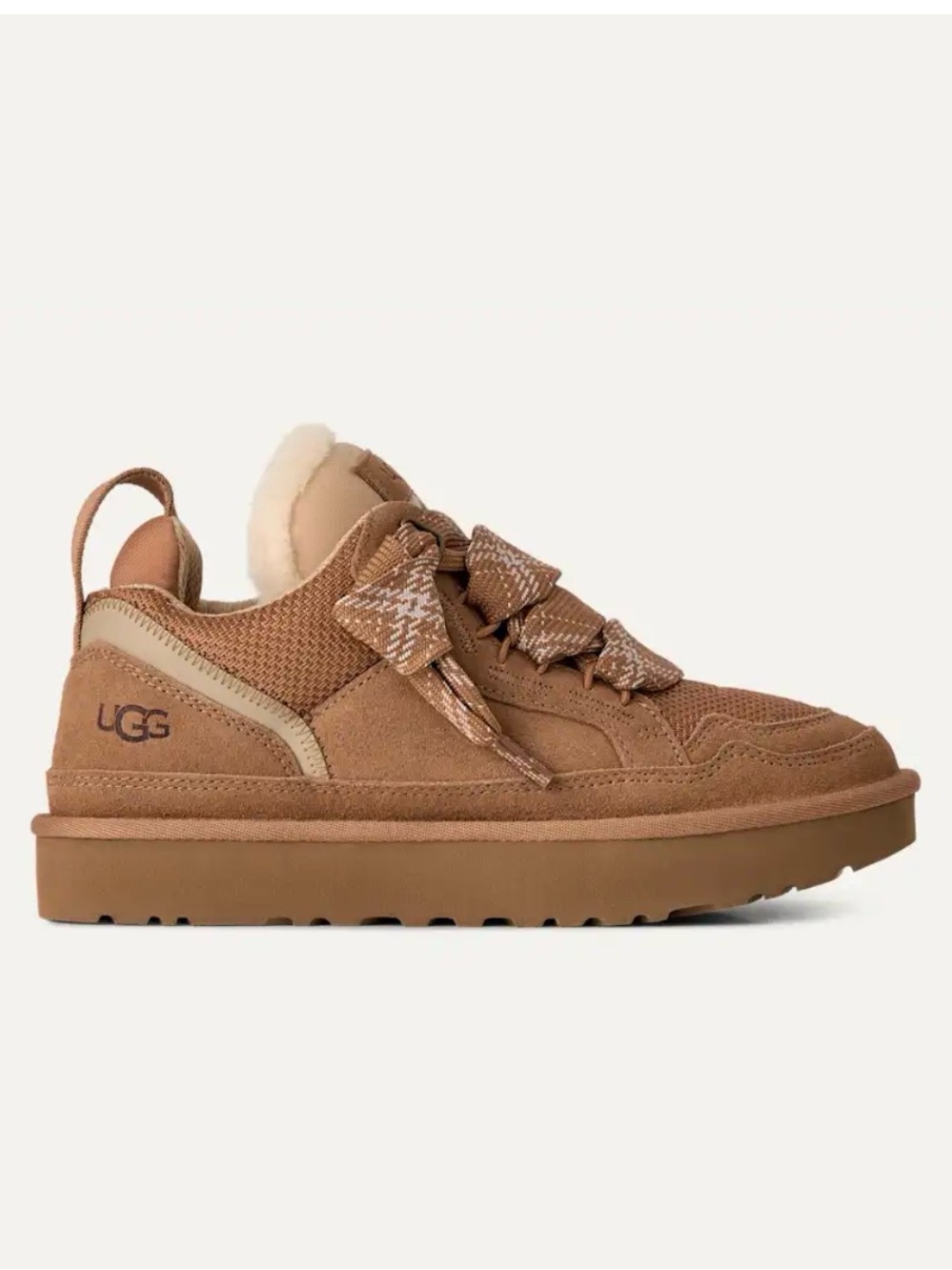 UGG Men's Suede Sneaker in Chestnut with Cream Accent size 10 70 dollars